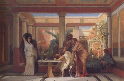 Alma-Tadema, Sir Lawrence Gustave Boulanger,The Rehearsal in the House of the Tragic Poet (mk23) oil painting picture
